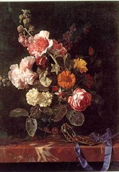 unknow artist Floral, beautiful classical still life of flowers.050